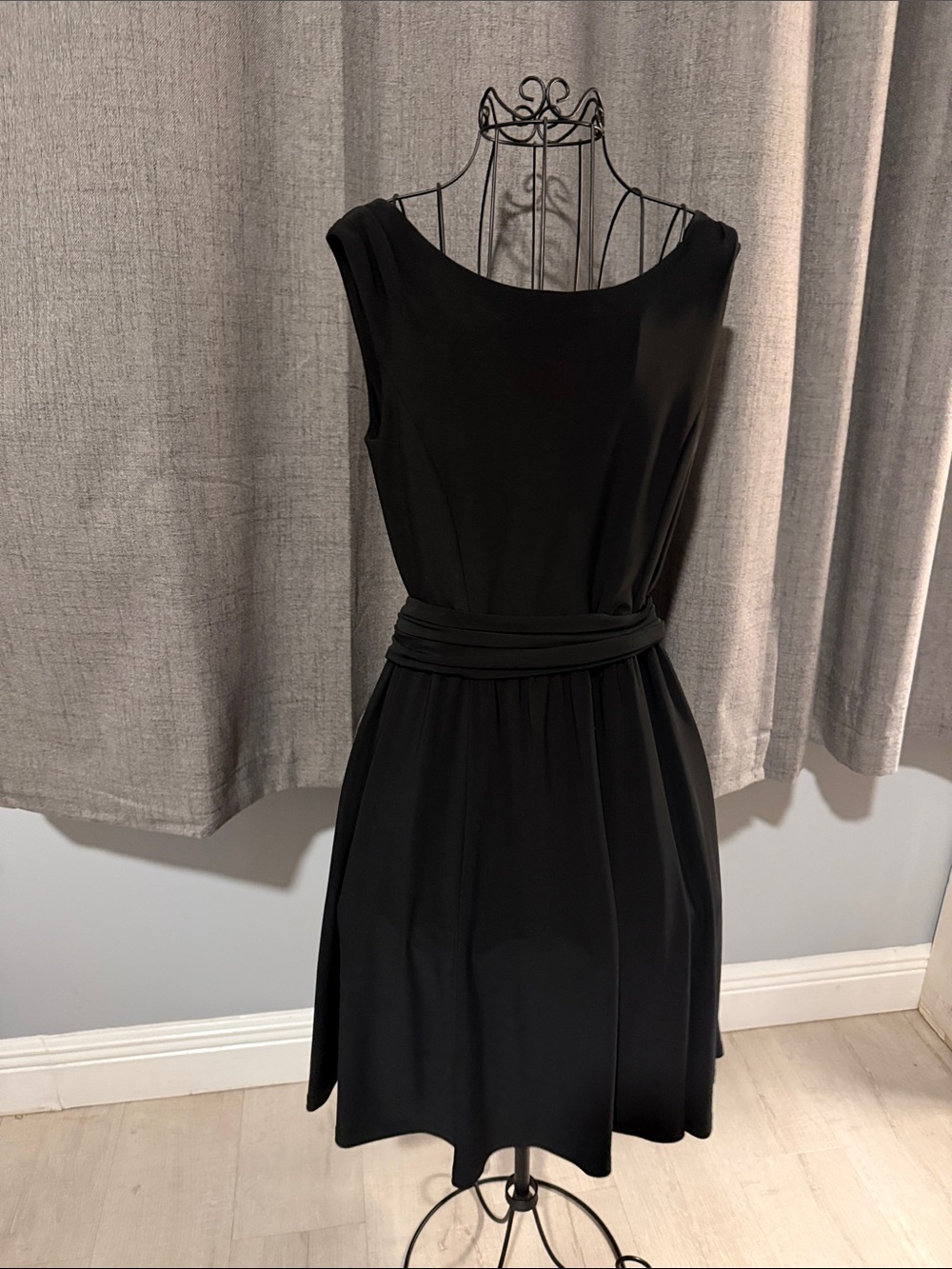 Ralph Lauren Black Sleeveless Wrap Dress